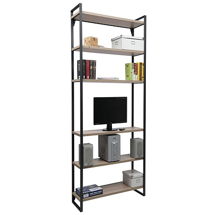 CombiK XXL 100/6 Стеллаж напольный металл / дерево, натуральный вяз / черный