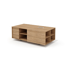 RD-38L Тумба опорная 180x95x65 Рио Директ / Rio Direct вяз швейцарский/металл черный