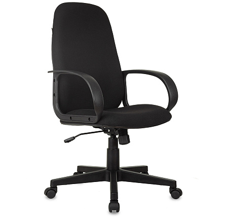 CH-808 AXSN Кресло ткань, крестовина пластик обивка черный TW-11, каркас черный ID-664041