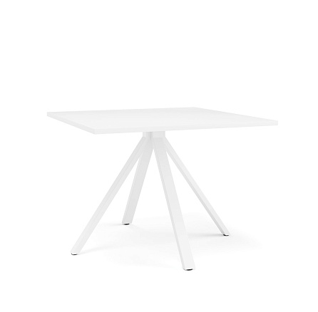 SAS100 Стол конференц 100x100x75 FERMO белый / белый