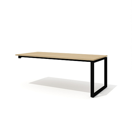 RD-200.1 Стол руководителя 200x90x75 Rio Direct вяз швейцарский/металл черный