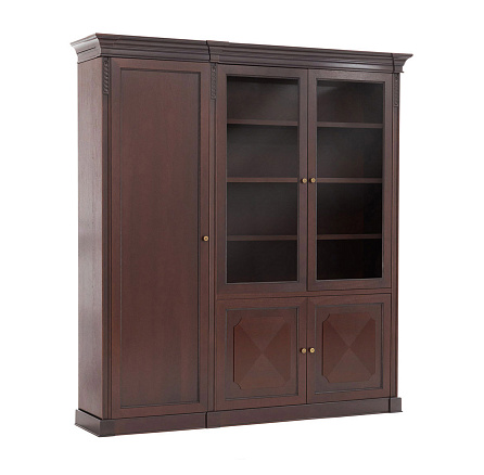 106 504.510/601.602 Шкаф комбинированный с гардеробом 215,6x50x234 DOGE орех танганьика