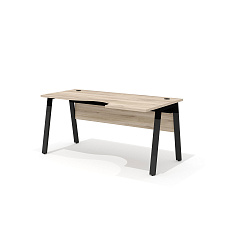 LM-2.2R + LF-2 Стол интегральный на металлокаркасе Line дуб Кронберг