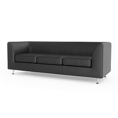 Ева-3 Диван 3-мест. 202x77x70 см Art-Vision 101 черный