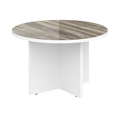 MCT 120 Стол круглый d=120x75 MORRIS дуб базель/белый