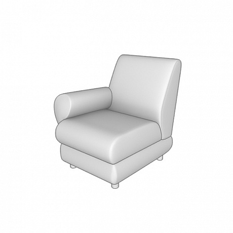 Мягкая офисная мебель: Матрикс М1R-1/ M1L-1 Секция одноместная с прав/лев подлокотником.