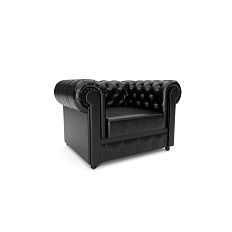 Честер-1 Кресло 1-мест. 115x91x72 см Art-Vision 201 черный