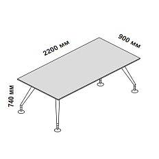 156305 Стол для кабинета Enosi Белый LS (68)