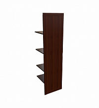 Kingston Наполнение одностворчатого шкафа с деревянными дверьми и вешалкой