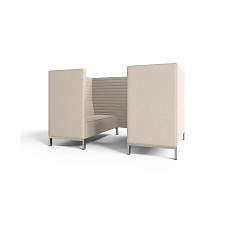 Руссо-2.3Т Переговорная 4-мест. 220x158x134 см микрошенилл Lounge 02 песок