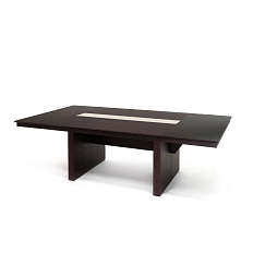 105 1101 FE/SC CANVAS Стол для переговоров 232x121xh75,3 RIVIERA / MARE дуб ферро/беж