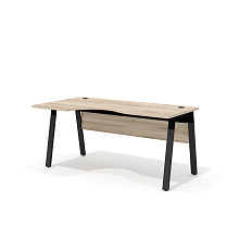 LM-2.2L + LF-2 Стол интегральный на металлокаркасе Line дуб Кронберг