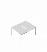 RM-4.2(x2)+F-44M Сдвоенный стол с вырезом на металлокаркасе