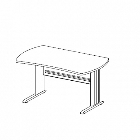 Офисная мебель для персонала: Стол на металлокаркасе B158/1.