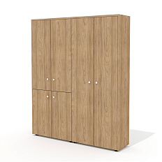 Шкаф для документов и одежды (комплектация 39) 163,6х37х200,8 Рио Директ / Rio Direct вяз швейцарски