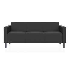 Евро Диван 3-мест. экокожа 173x77x70 см ИК Р2 ergoline 9100 черный
