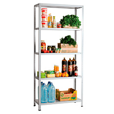 MS Hard Стеллаж 5 полок металл, серый