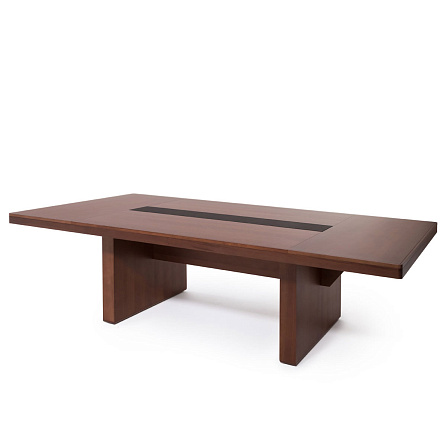 105 1101 WALM/SC BLACK Стол для переговоров 232x121xh75,3 RIVIERA / MARE итал орех/черный