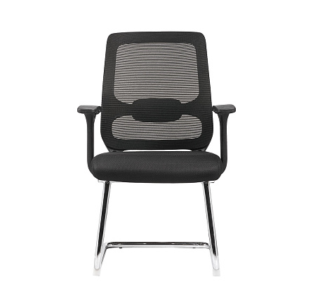 MS-6005v Кресло сетка, полозья хром 00-0127367  черный хром