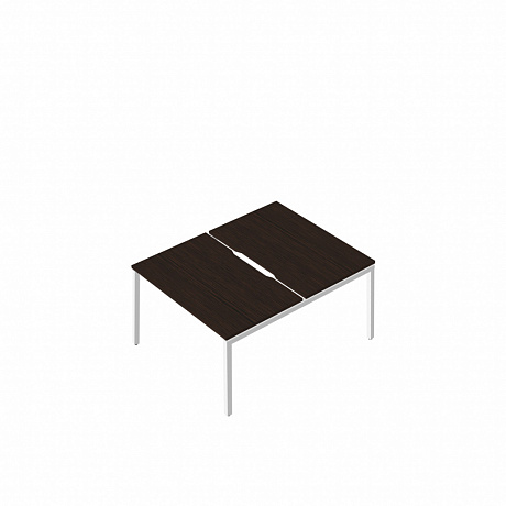 RM-4.2(x2)+F-44 Сдвоенный стол с вырезом на металлокаркасе