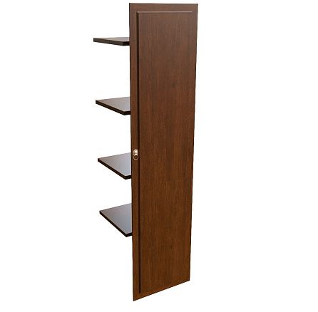 29554 Наполнение шкафа одностворч. дерев дверь 500х470х1970 WASHINGTON темный орех