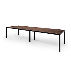 109 402 ECL 01 Стол для переговоров 310*140xh75 Enzo эвкалипт мореный/черный