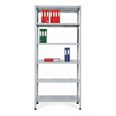 МС900 Стеллаж 1000x500x2200 мм 6 полок металл, серый