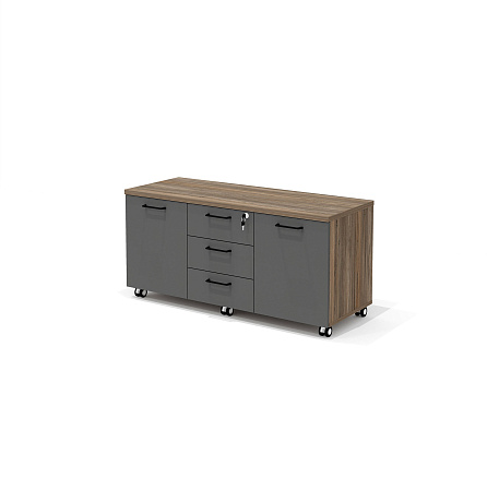 L-34 Тумба мобильная 120х46х58,5 Line Делиос/антрацит