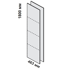 156259 Декоративные боковые панели для ящиков шкафа-греденции Enosi Белый LS (68)