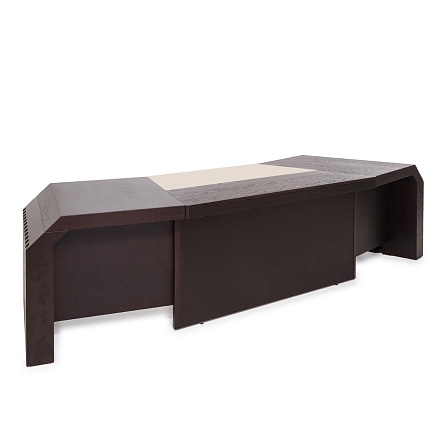 105 102 FE/SC CANVAS Стол для руководителя 290x120xh75,5 MARE дуб ферро/беж