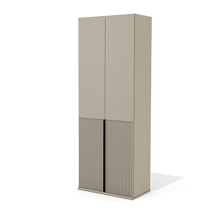 AS-49 Гардероб 80х46х218 Aston серый кварц/мокко