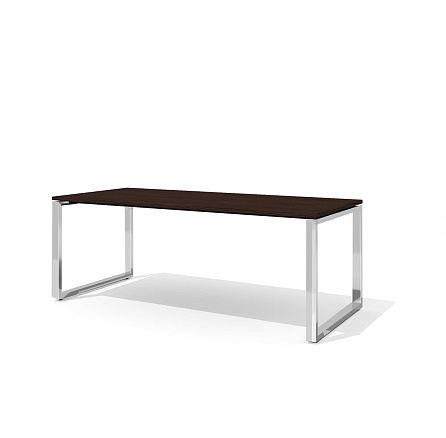 RD-200S Стол руководителя 200x90x75 Rio Direct венге/металл полированная сталь