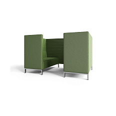 Руссо-2.3Т Переговорная 4-мест. 220x158x134 см микрошенилл Lounge 25 трава