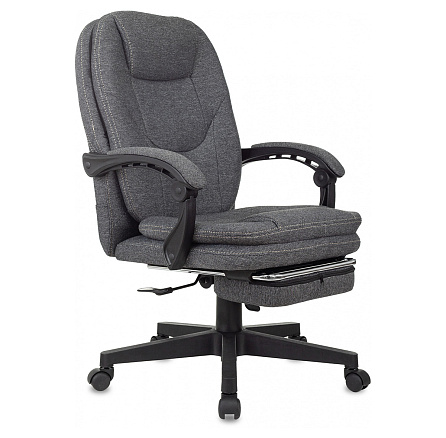 CH-868MSG-F Кресло ткань серый 3C1, подст. для ног, крестовина черный, 1998751