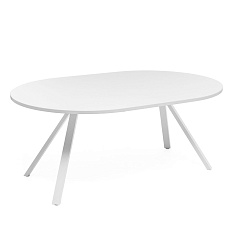AS180 Стол конференц 180x120x75 FERMO белый / белый