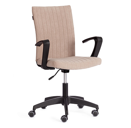 SPARK Кресло флок бежевый 7, крестовина черный, код 21417