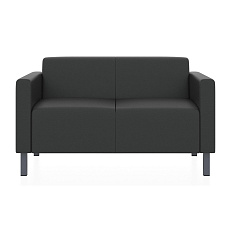 Евро Диван 2-мест. экокожа 122x77x70 см ИК Р2 ergoline 9100 черный