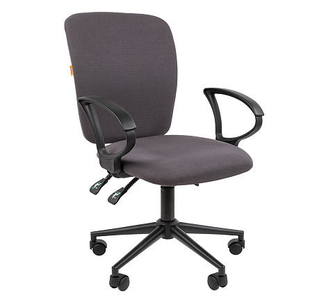 9801 BLACK Chairman Кресло ткань серый Т-13, крестовина черный, 7150936