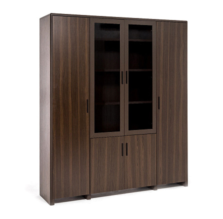 102 703 Шкаф комбинированный 183x45x211 FORTE орех WA