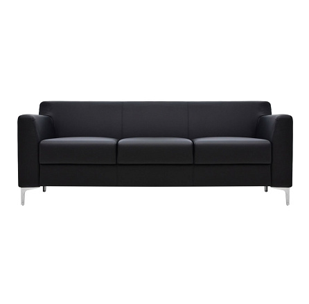 Калипсо М-02 Диван 3-мест. экокожа 196x77x78 см Орегон 16 черный