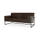 Рэй-2 Диван 2-мест. 167х87х76 см Art-Vision 192 темно-коричневый