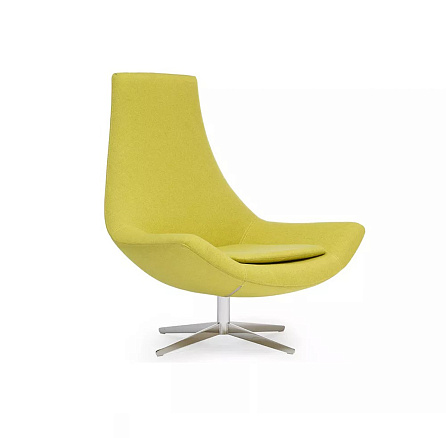 ЭДМОНТОН Кресло для отдыха ткань кат.1 93x85x130 см Velutto 28 лайм