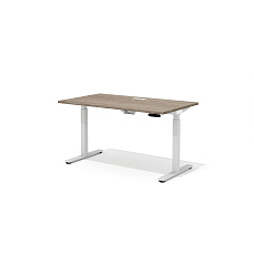 DD-80-3.1 + DD-1601-DD02 Прямой стол (подъёмный механизм) с люком Drive дуб Верцаска