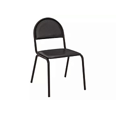 СЕРНА СМ 7/22 Стул иск. кожа, каркас металл обивка черный К-01, каркас черный RAL 9005