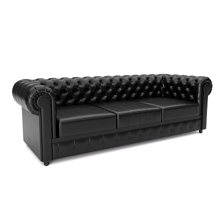 Честер-3 Диван 3-мест. 226x91x72 см Art-Vision 201 черный