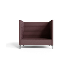 Руссо-2.2Т  Диван 2-мест. 158x73x134 см микрошенилл Lounge 09 кофе