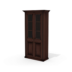 Dan-47 Шкаф  109,6x49x209 Dante орех бреннерский/орех темный
