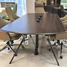 WNS2412D Стол переговоров 2400*1200*750 Ares Lux жженый дуб