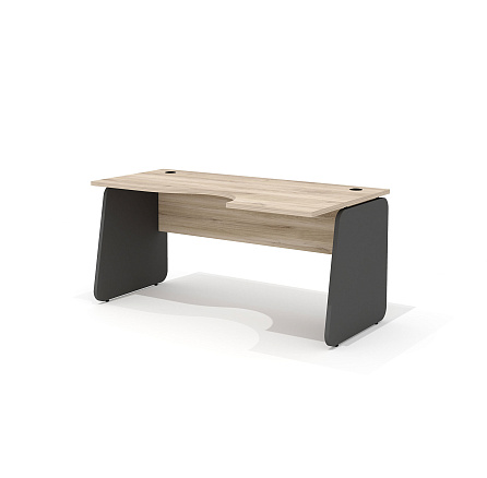 L-2.2R Стол интегральный 160х90х75 Line дуб Кронберг/антрацит