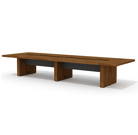 Neo-280 + Neo-280.1 Стол для переговоров дуб Шале/графит